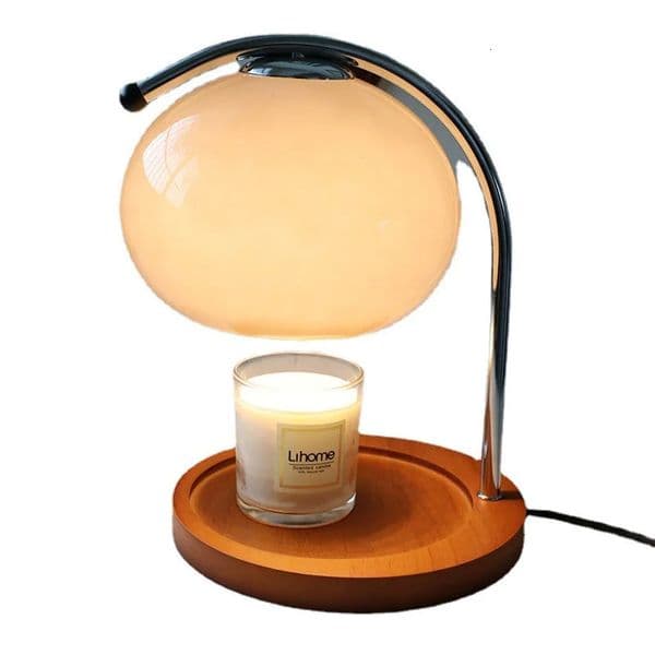 Candle Warmer Lamp with Dimmer Retro Glass Aromatherapy Melting Wax Home Scented Jar Candles Heater Gift for her 260114