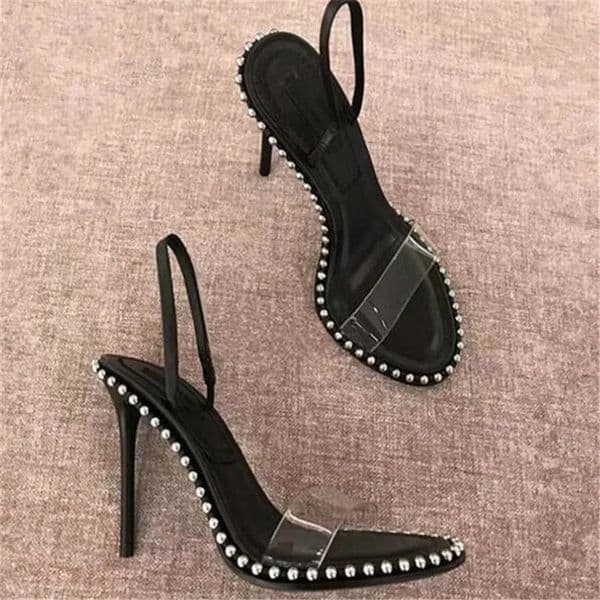 Shoes Summer Fashion Female Platform Sandals Rivet Metal Pumps Wedding Women High Heels 9cm and 7cm 260113