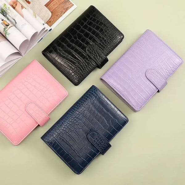 Color A5A6 Crocodile Pattern DIY Binder Notebook Cover Diary Agenda Planner Paper Cover School Stationery 260114BJ