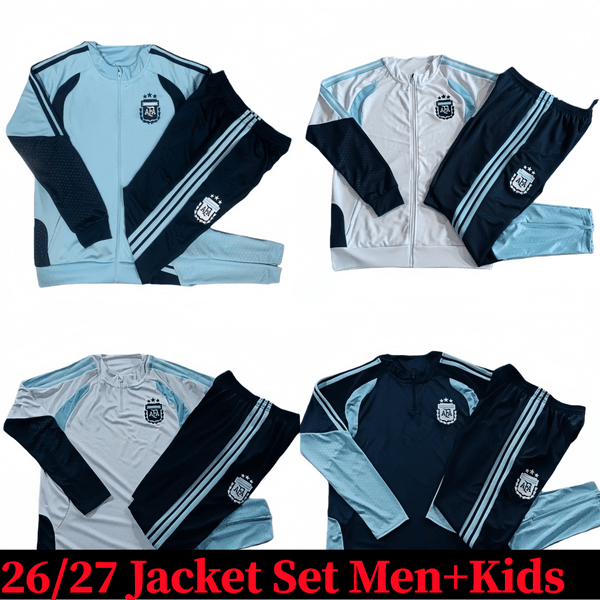 26 27 ArgentinaS Jacket suit soccer Jerseys windbreaker men 2025 2026 football tracksuit