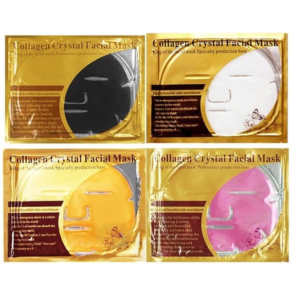 Luxury Collagen Facial Masks & Peels Deep Hydration Moisturizing Gold Face Mask for Women Face Skin Care Makeup Accessory Hydrogel Mask