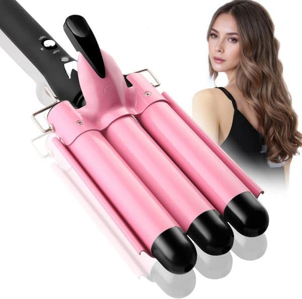 IRUIBEAUTY Professional Curling Iron Ceramic Triple Barrel Curler Irons Styler Hair Waver Styling Tools 260114 H260302