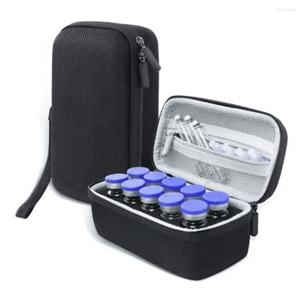 Storage Boxes Portable 10/15/30 Slots Vial Protector Organizer Bag For Diabetics Protection Case Outdoor Travel