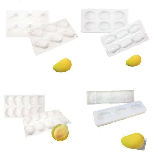 Valentine's Day Silicone Mold 3D Mango Shape Kitchen Resin Baking Tool DIY Fruit Cake Mousse Chocolate Pudding Fudge Lace Decoration 26Y0115