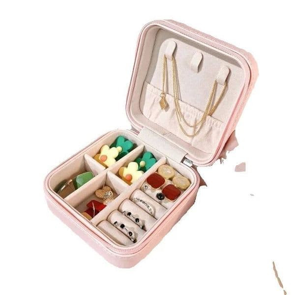 Simple Convenient Jewelry Box For Home And Travel, Rings, Earrings, Necklaces, Princess Storage Box, In Stock