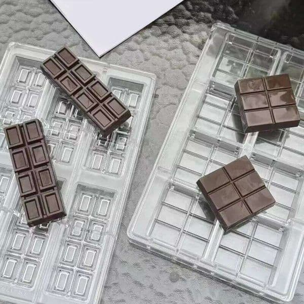Valentine's Day Polycarbonate Moulds PC Bar Molds DIY Nut Candy Baking Tools Chocolate Melting Pot Scraper Accessories 26Y0115
