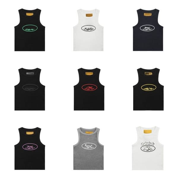 Designer Tank Top Women's Summer Sleeveless Knit Classic Graphic Print Figure-Flattering Breathable Ideal for Hot Summer