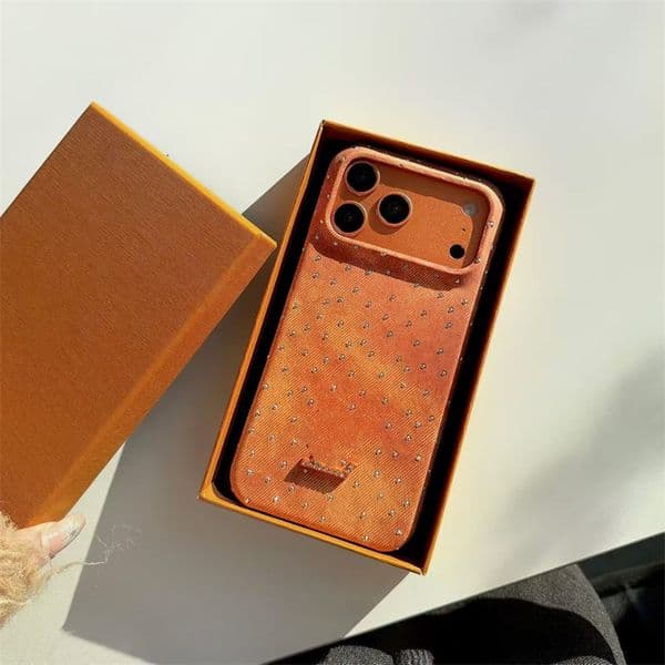 Fashion Designer Phone Case 17 Pro Max Luxury iPhone Case for iPhone 16 ProMax 16 17 17pro 15promax 15pro 15 14 Cell Phone Cases Luxury Leather Mobile cover metal