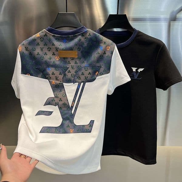 T-Shirts Tees Polos Spring Summer Trendy Fashion Light Luxury Versatile Short Sleeve Men's Clothing