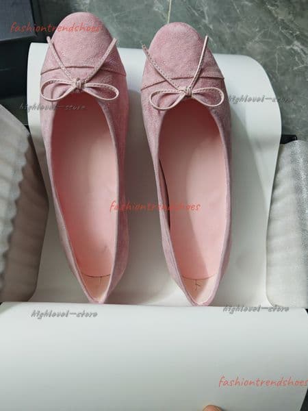 Ballet Flat Dance Dress Shoe Women Designer casual Round Toe Sexy Ballerina Sip On quilted Leather Calfskin Loafer Luxury Sole Shoes straw crochet shoes with crstal