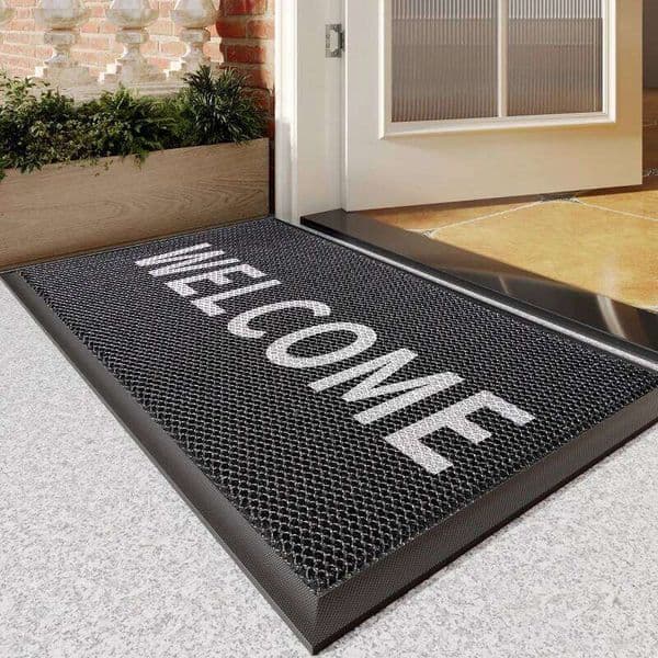Indoor Door Mat Home, High-End Welcome Carpet for Entrance Door, Elastic & Non-Slip Floor Mat, Doorway Dirt-Catching Rug 26H0116