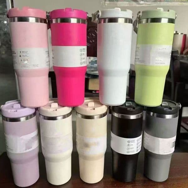 30oz Water Bottle Fashion Stainless Steel Coffee Cold and Hot Double-layer Tumbler Thermos Car Insulated Cup Travel Vacuum Outdoor Camping Mug
