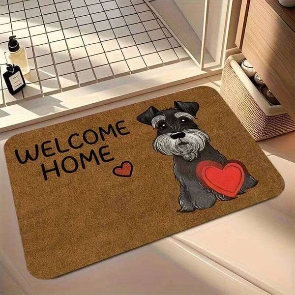 Funny Chihuahua Doormat -No Need to Knock We Know You're Here Design Non-Slip Machine Washable Entry Mat for Front Door, Kitchen 26H0116