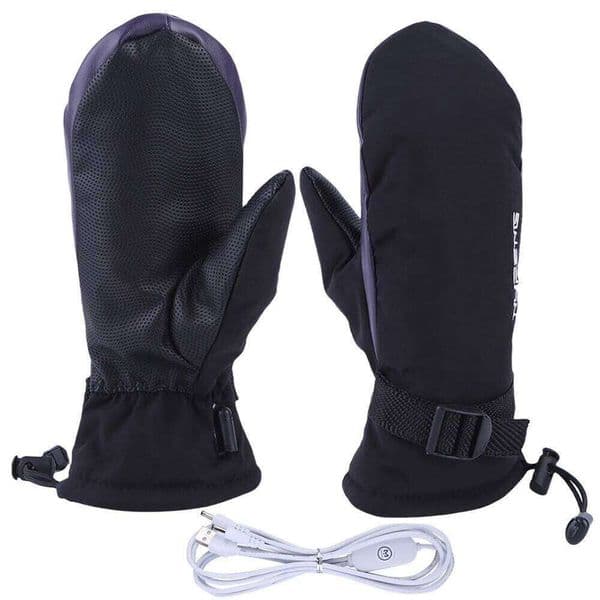 Warm USB Charging Electric Heated Gloves Cold-Proof 3 Gear Temperature for Climbing Hiking Cycling Y260115