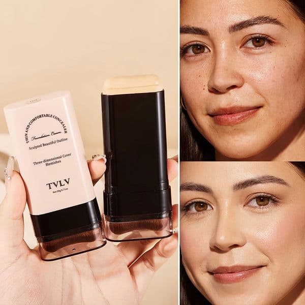 Long-Lasting Foundation 2-in-1 Concealer and Foundation Stick Easy Application Long-Lasting Makeup for a Look 260104