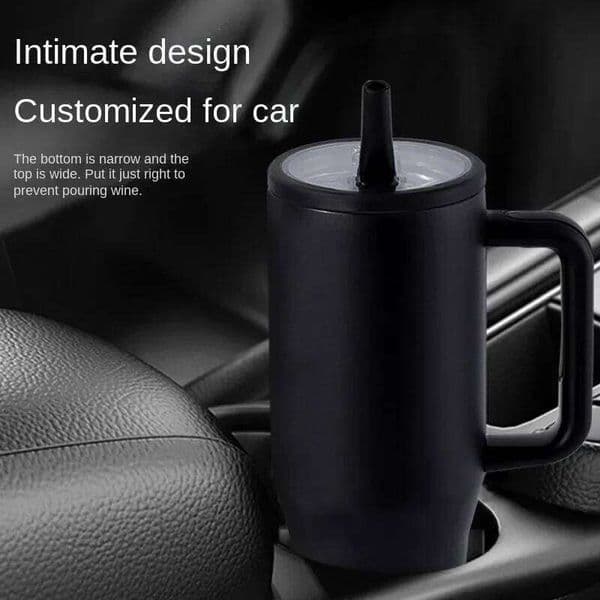 2026 New thermos 40oz double-layer ice leak-proof foldable straw cover convenient direct drinking mouth car cup 26W0116