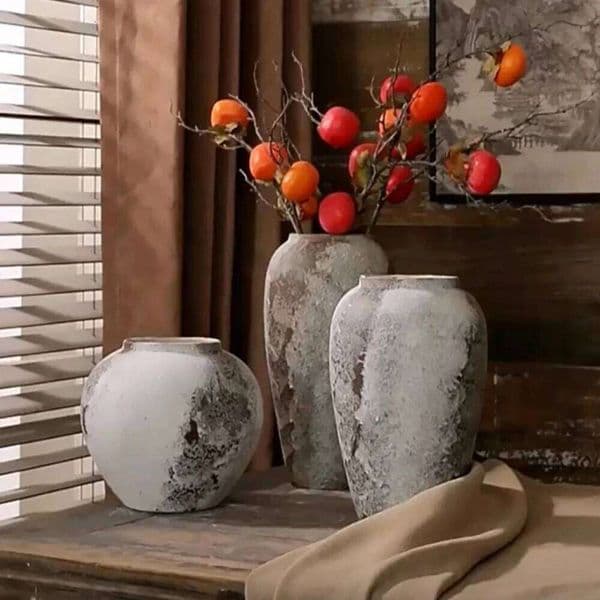 Valentine's Day Hydroponic Flower Arranging Ceramic Vase Mottled Retro Chinese Pottery Jars Decorative Decorations for Living Room T 26W0116