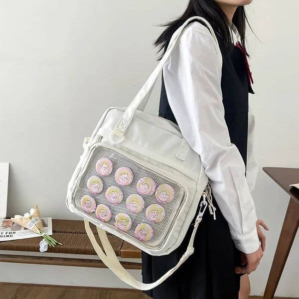 Bestseller Japanese Style Kawaii Itabag Dolls Large Handbags New Nylon School Bags for Teenage Girls Tote Shoulder JK Crossbody Bag ddmybear