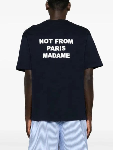 Not From Paris Madame T-Shirt Cotton T-Shirt Letter Printing Short Sleeve T-Shirt Mens Clothing Y2k Top Unisex 260112