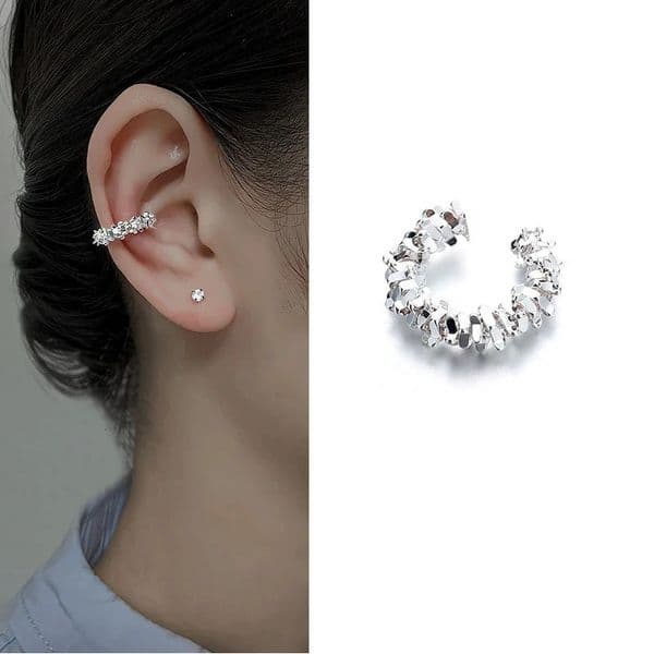 1 Pcs Irregular Star Clip Earrings For Women Fashion Simple No Piercing Ear Cuff Jewelry Gift 260112