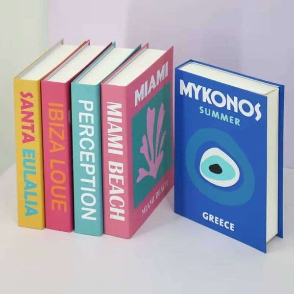 Holiday Style Openable Nordic Simple Fake for Decoration Storage Box Photography Magazine Prop Books Model 26L0106
