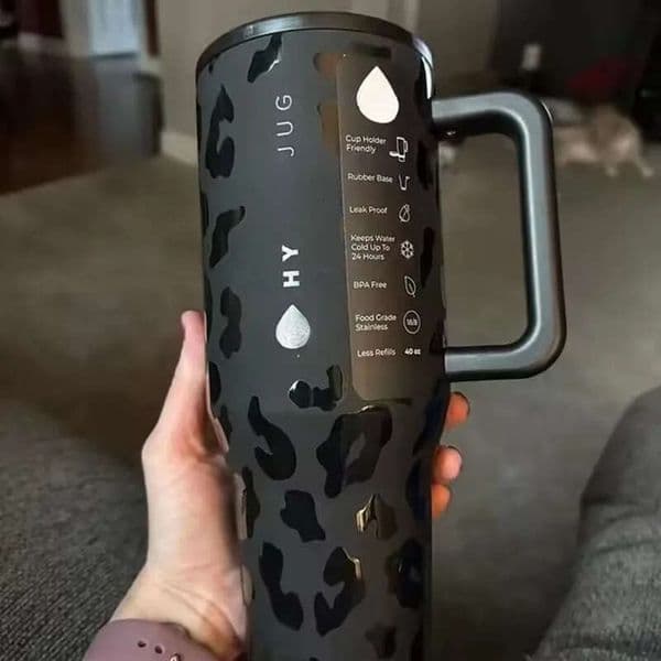 2026 Tumbler 32OZ Traveler Straw Lid Stainless Steel Vacuum Insulated Car Mug Double Wall Thermal Iced Travel 26W0116G15