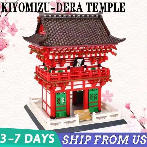 Ceative 2409pcs Janpan Kiyomizu-dera Model Building Blocks Street Views Masterpieces Set Ideas Decoration Gifts