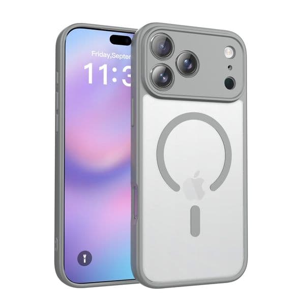 Transparent Magnetic Shockproof Case For iPhone 17 Air 14 15 16 Plus 13 12 11 Pro Max For Clear Matte Magsafe Mobile Shell Phone Cover Wireless Charger