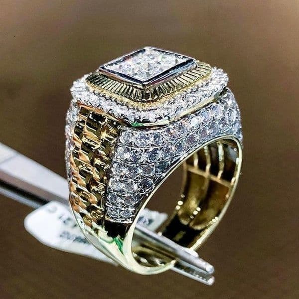 Luxury Brand Designer Jewelry New cessories Hip-Hop Style Ring Mens European And American Trendy Street Dance Ring Diamond Ring Hot Selling Jewelry Z260601