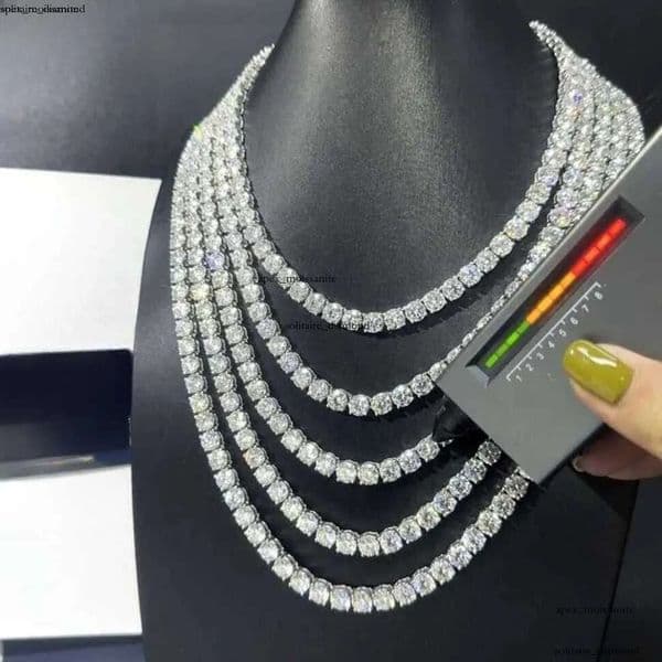 Designer necklaces for women fashion designer Pendant Necklaces Hip IGI Hop 925 Silver VVS Moissanite Diamond Necklace Jewelry tennis chain