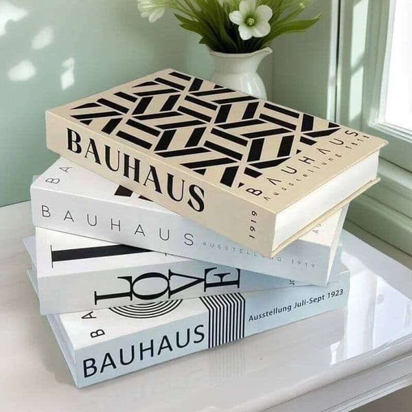 Bauhaus Decoration Luxury Fake Book Storage Box Abstract Decorative Books Coffee Table Bedroom Matisse Picasso Boho Home Decor 26L0116