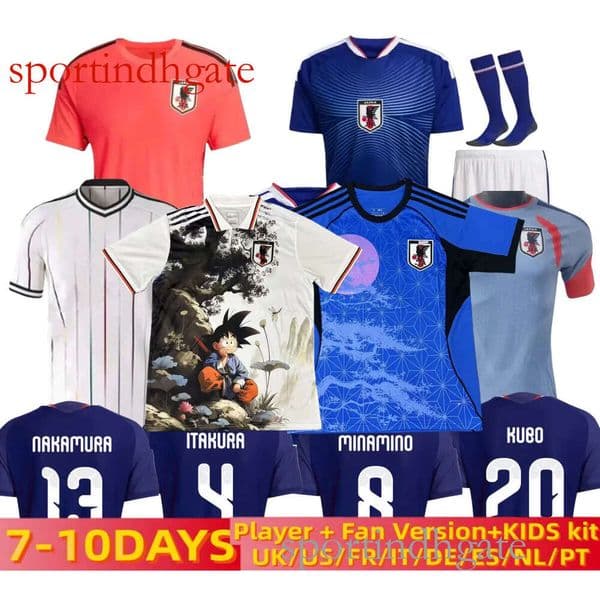 ISAGI ATOM Japan Soccer Jersey 2026 Mens & Kids National Team Football Shirt Home, Away, Third Kit - Minamino, Asano, Doan World Cup Camiseta de Futbol top quality