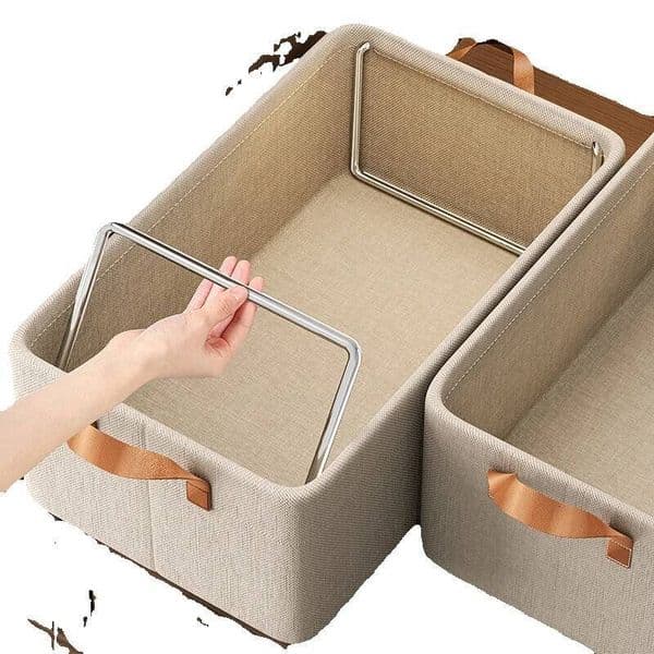 Box Home Organizer Wardrobe Layering Artifact Foldable Clothes Pants Fabric Storage Basket