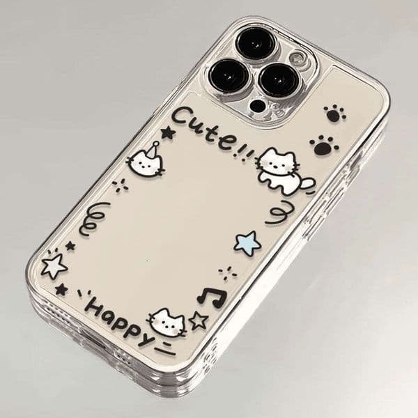 Cat Photo Frame Compatible with 16 Pro Max Phone Case iPhone 15 New Apple 14/13/12 Universal for Women