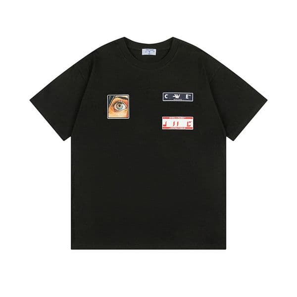 JIANSHEOH 2025new clothes summer new multi-color printed high-quality pure cotton men's and women's T-shirts couple short sleeves OH-002-03