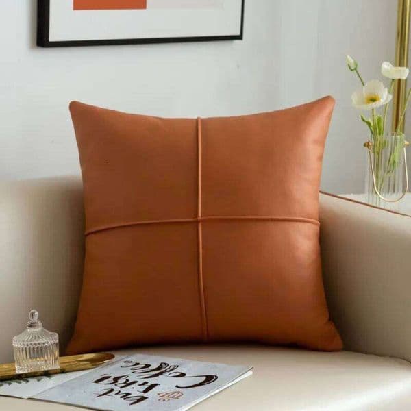 Pillow Case light luxury simulation leather thickened technology cloth waterproof throw living room sofa cushion rectangular pillow 26H0117