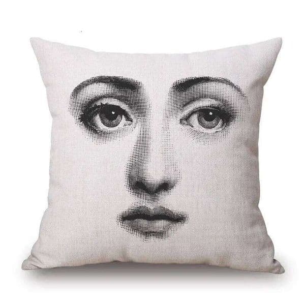 Pillow Case 2026 New Polyester Girl Face Cushion Cover Beauty Covers Beige Pillow Case Home Decor Living Room Decoration Pillow case 26W0117
