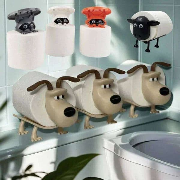 Fun Dog Raccoon Sheep Toilet Paper Holder Home Decor Bathroom Accessory Storage For Toilets Bathrooms Kitchens Living Rooms 26Y0117