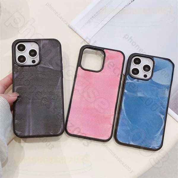 Coacher Case Phone Case Coachphone Cases Designer New European And American Compatible Iphone 16 Pro Max Phone Case Leather Black And Purple Z260527