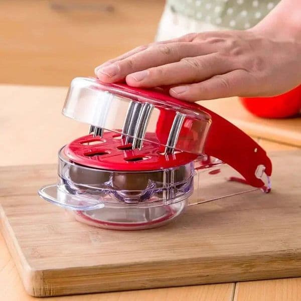 Bestseller Stainless Steel Pitters Corer Handheld Press Cherry Pitter Remover with 6 Holes Multi-Purpose Fruit Core Pitting Tools ddmytues