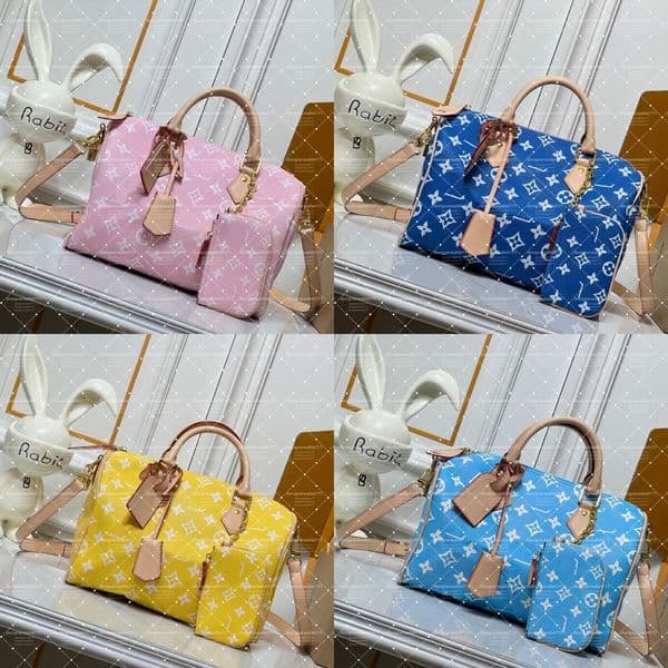 10A TOP Soft 30 tote bag Lucky Teddy P9 soft shoulder bag luxury womens handbag designer bag metal plate pillow leather chain travel bag wallet Mirror Quality