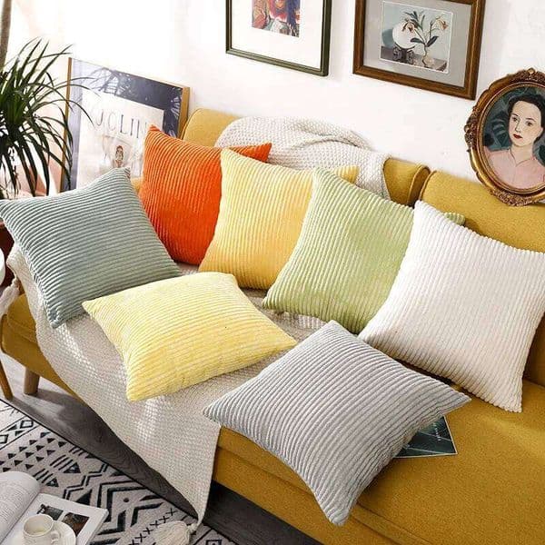 70x70 65x65Large Size Corduroy Soft Plush Flannel Cushion Cover Fluffy Couch Pillow Case for Sofa Living Room Decor 26W0117