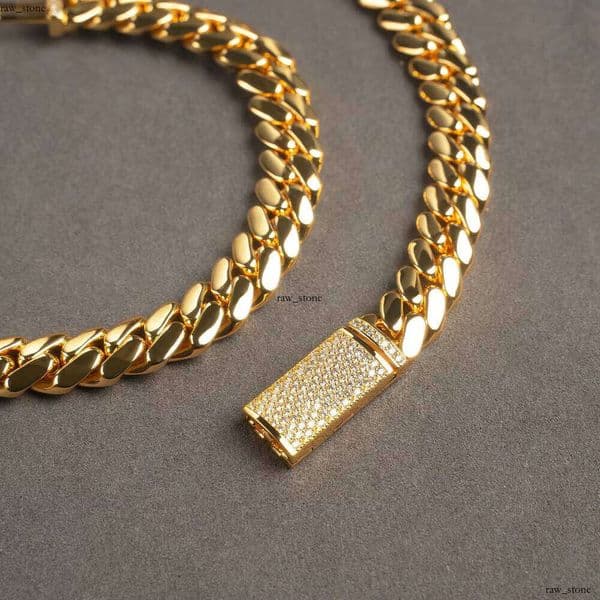 Wholesale IGI 18k Custom 24k Gold 22mm Miami Cuban Chain Necklace