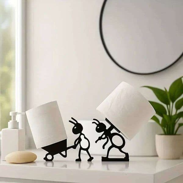 Christmas Decorations Table Decoration Accessories Cute Toilet Paper Holder Tissue Hanger Bathroom Organizer Holiday Gift Idea 26Y0117