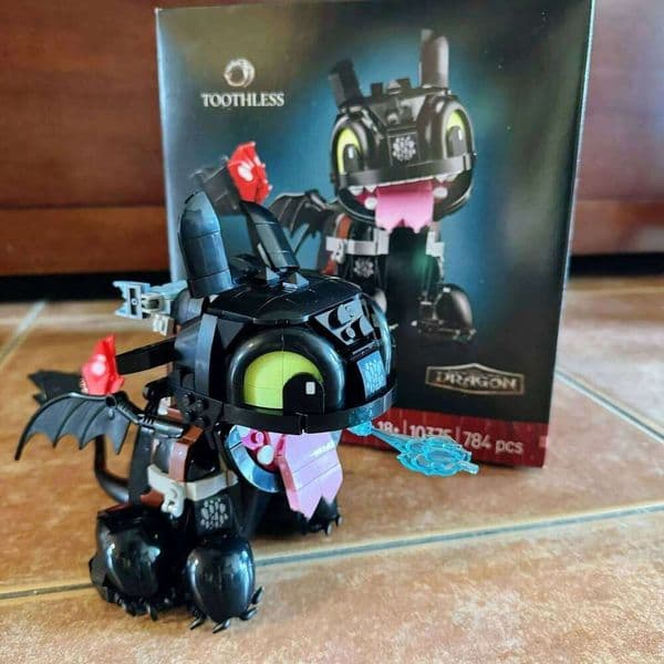 Adult Building Blocks Set - Toothless Dragon Model 10375 Movie Fan Gift 784 Pieces Creative Birthday Present T260117