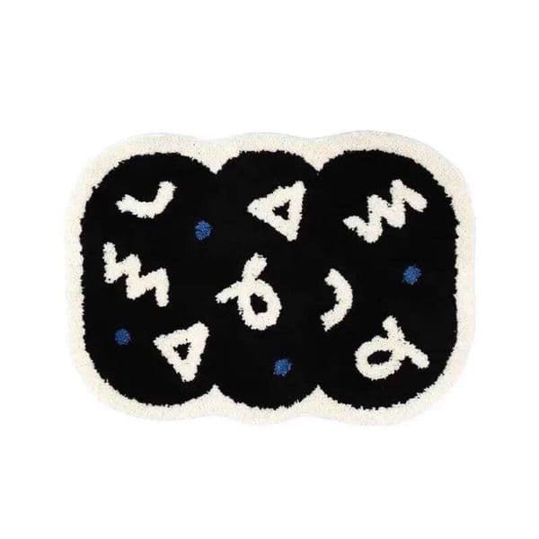 ins creative bedroom bedside sofa doormat dirt-resistant special-shaped non-fading imitation cashmere home carpet 26W0117