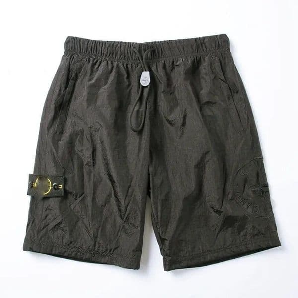 Stones Mens Vintage Short Cargos Pants Five Cent Summer Casual Versatile Fashion Badge Stones Relax Fit Shorts Cargo Pocket Sweatpants Running 598