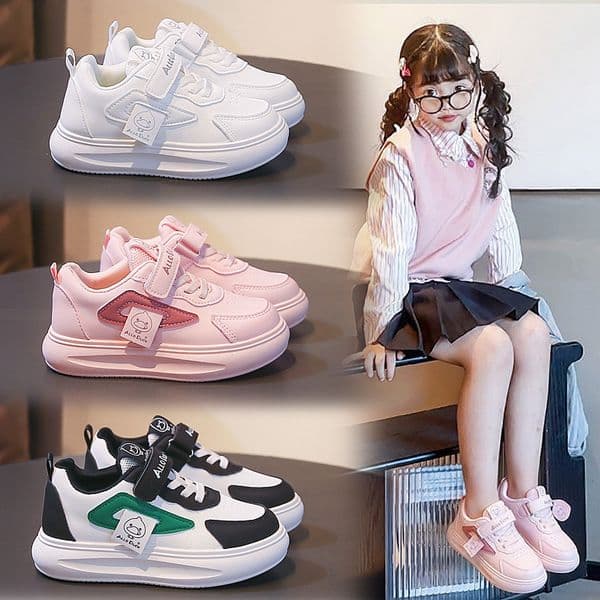Spring/Autumn Breathable Mesh Casual Shoes for Boys Girls Kids Sneakers Footwears Flats Sport Running Shoes Size 24-37