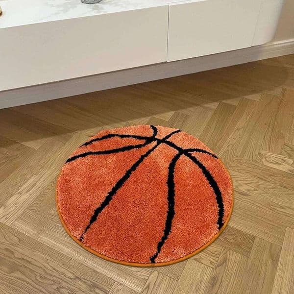 Basketball Rugs Doormat Mat Anti-Slip Kitchen Bedroom Handmade Tufted Carpet Living Room Entrance Rug Home Decor 26W0117