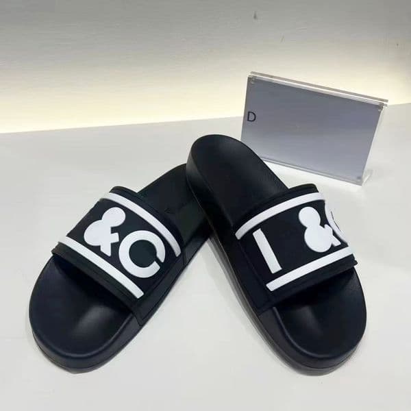 Designer Slides Mens and womens Slippers bloom printing leather Black shoes Fashion luxury summer sandals womens beach slide ladies Sandals